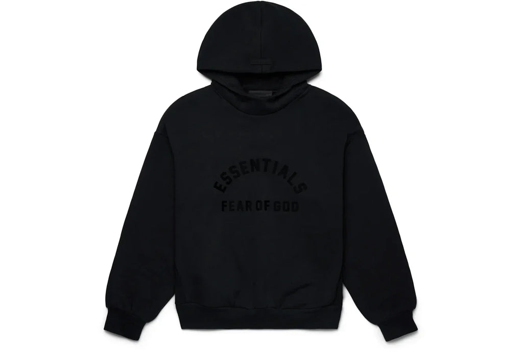 Fear of God Essentials Arch Logo Hoodie Jet Black