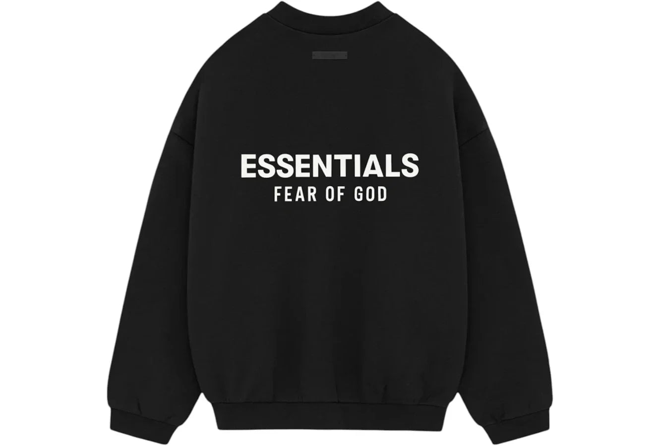 Fear of God Essentials Fleece Crewneck Black