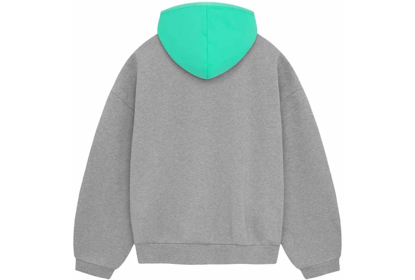 Fear of God Essentials Nylon Fleece Hoodie Dark Heather Oatmeal/Mint Leaf