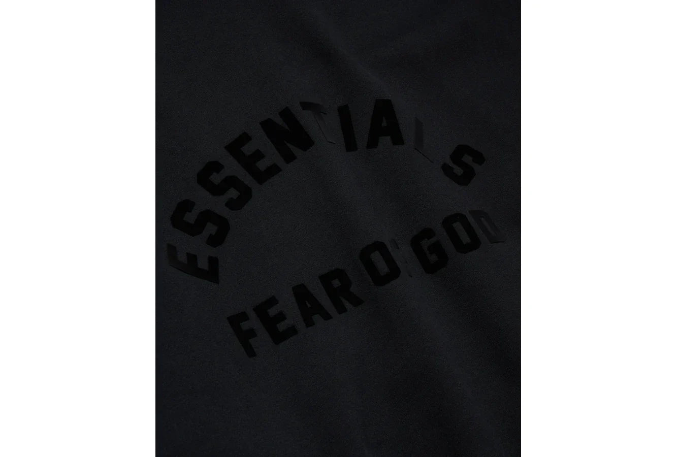 Fear of God Essentials Arch Logo Hoodie Jet Black